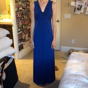 Max Studio Blue Maxi Formal Dress